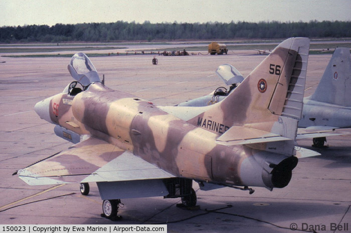 150023, Douglas A-4E Skyhawk C/N 13076, While at Top Gun in SD Calif.