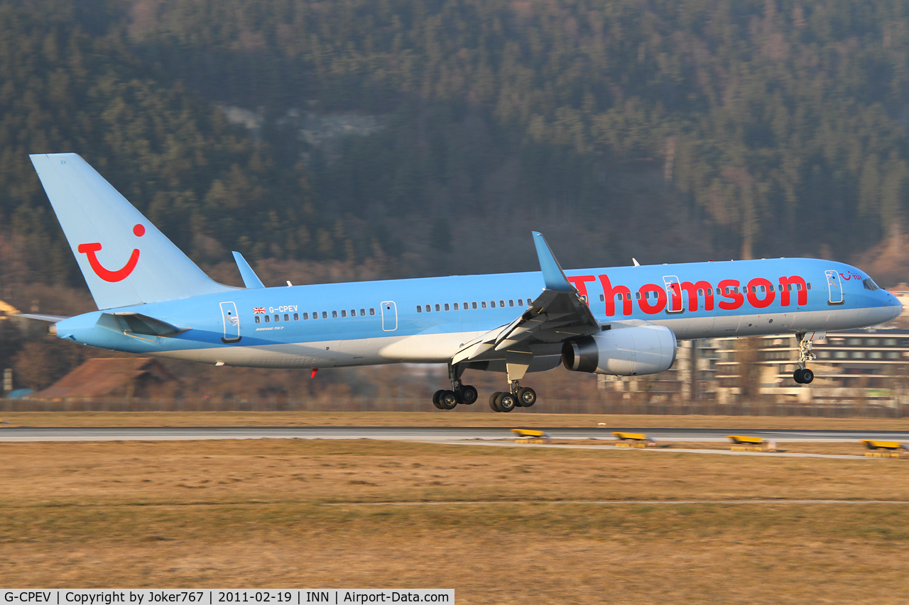 G-CPEV, 1999 Boeing 757-236 C/N 29943, Thomson Airlines