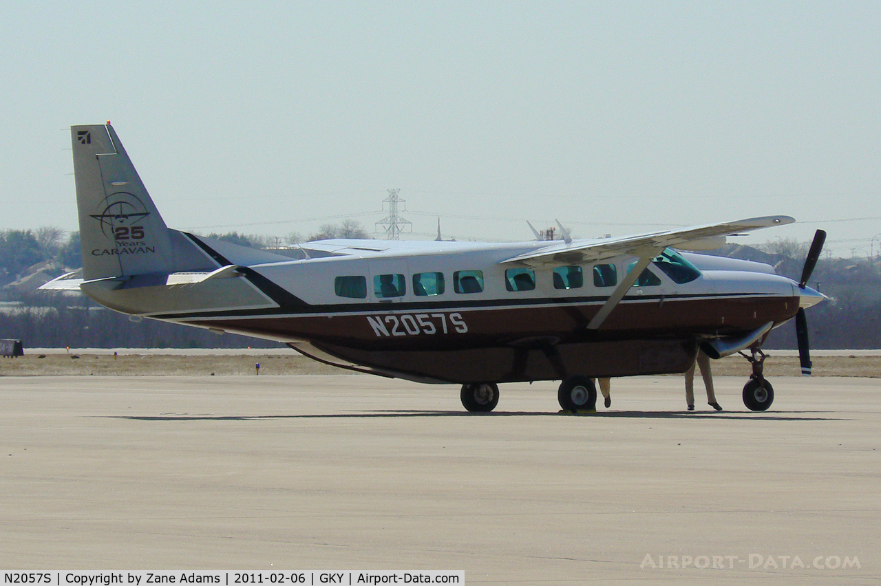 N2057S, Cessna 208B C/N 208B2220, At Arlington Municipal - in town for Super Bowl XLV