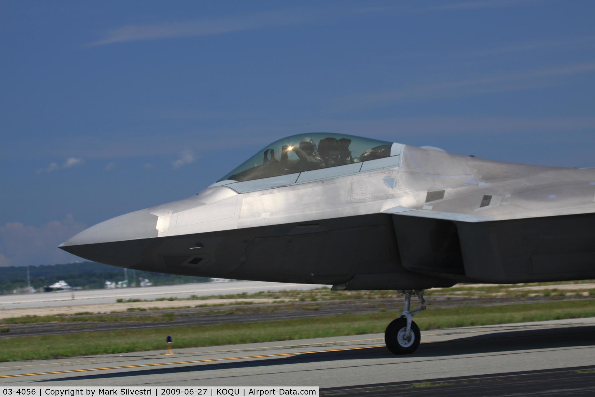 03-4056, 2003 Lockheed Martin F-22A Raptor C/N 4056, Quonset Point 2009