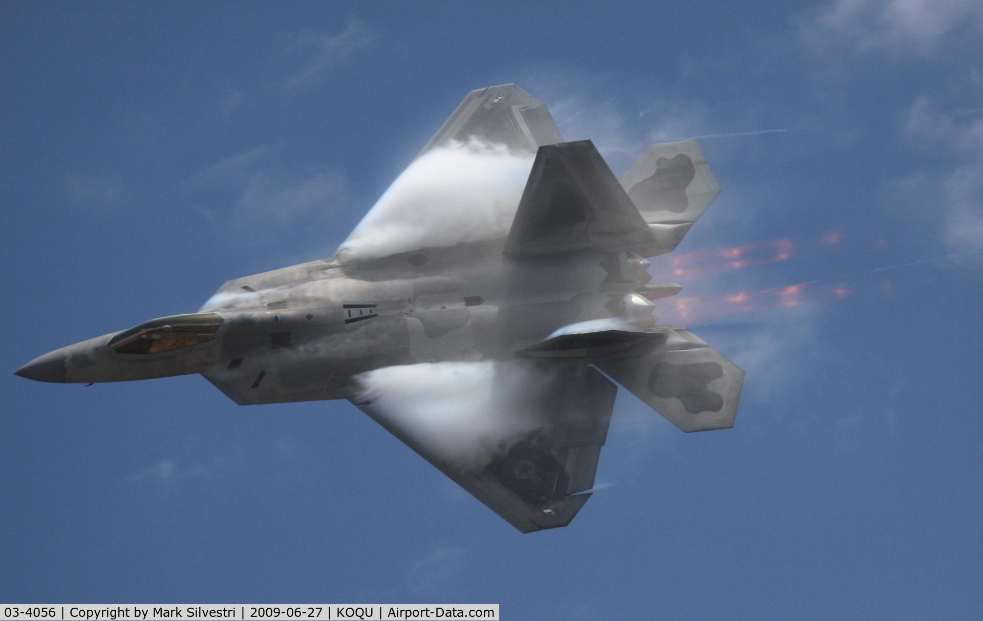 03-4056, 2003 Lockheed Martin F-22A Raptor C/N 4056, Quonset Point 2009