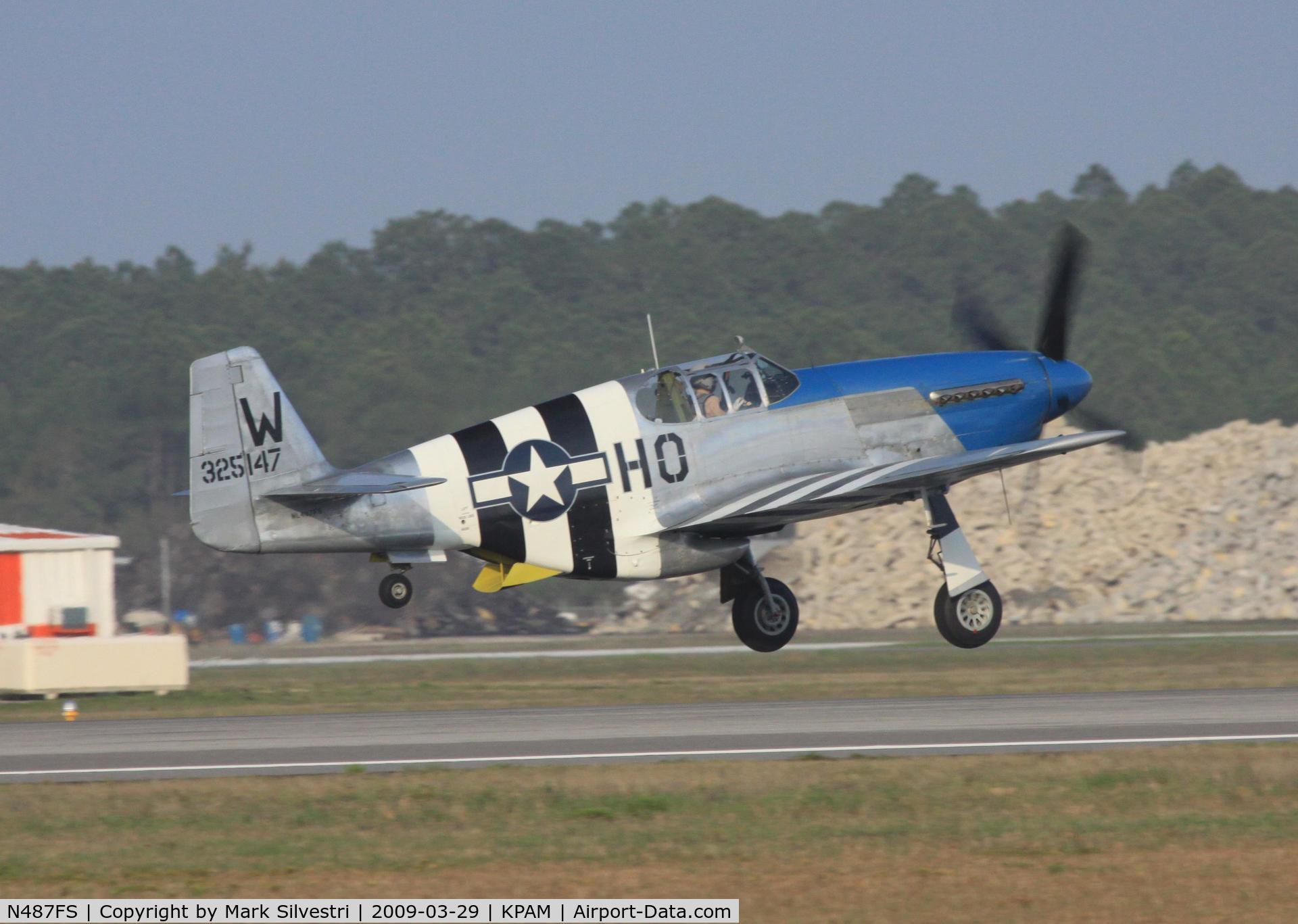 N487FS, 1943 North American P-51C Mustang C/N 103-26778, Tyndall 2009