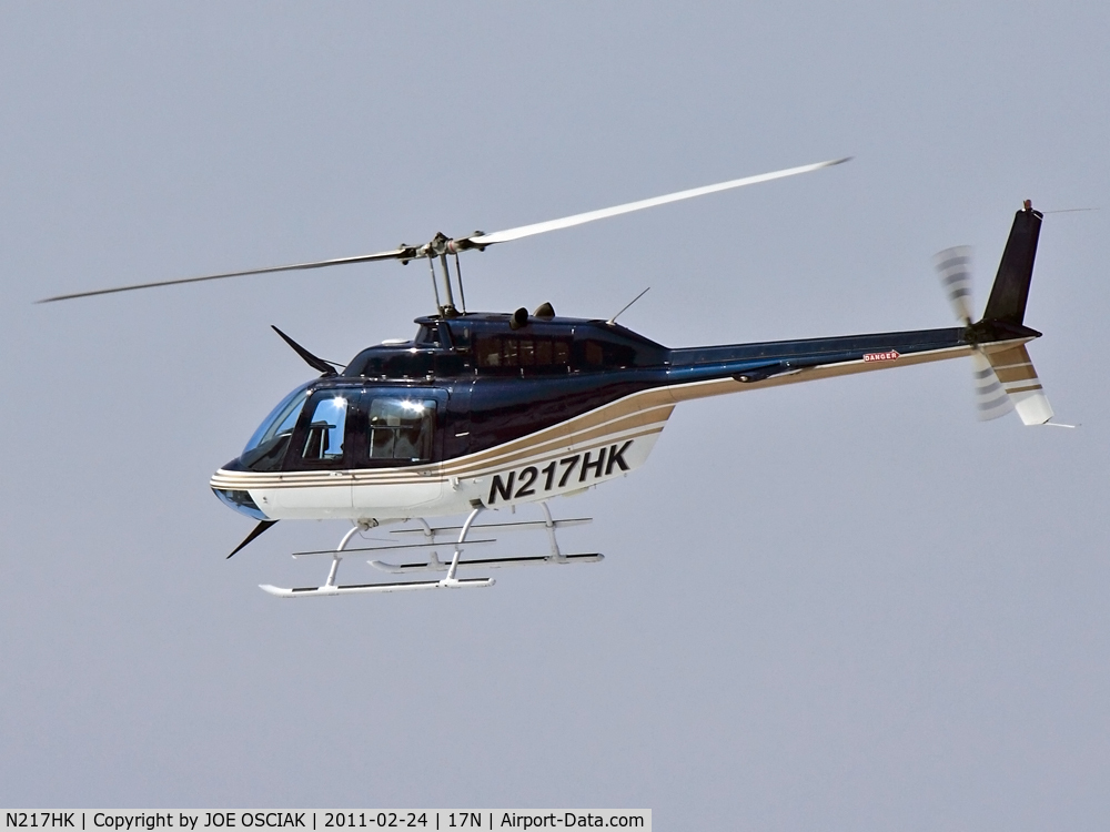 N217HK, 1995 Bell 206B JetRanger III C/N 4347, Leaving Cross Keys