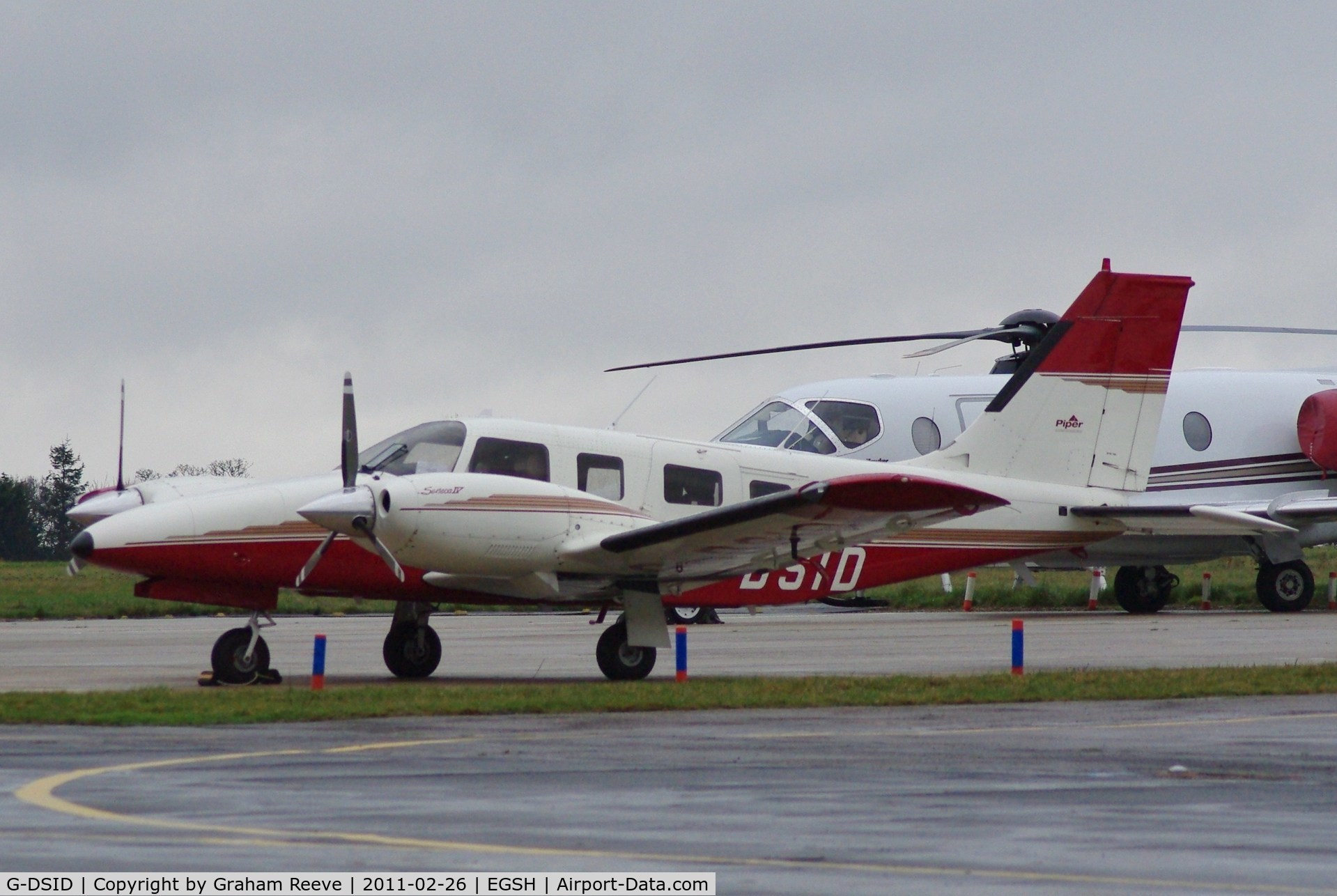 G-DSID, 1995 Piper PA-34-200T Seneca II C/N 34-47001, Parked at Norwich.