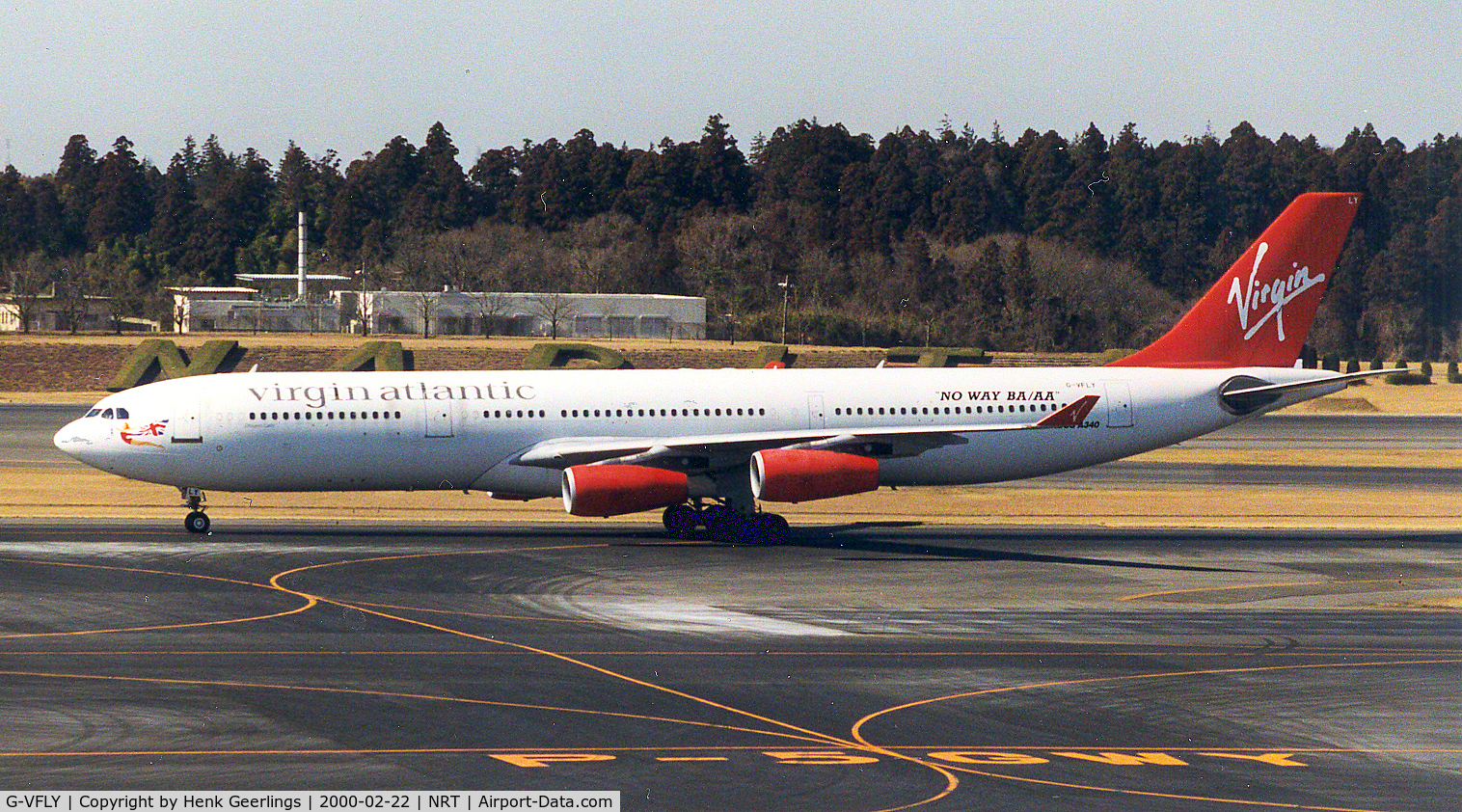 G-VFLY, 1994 Airbus A340-311 C/N 058, Virgin Atlantic , spcl title - NO WAY BA-AA