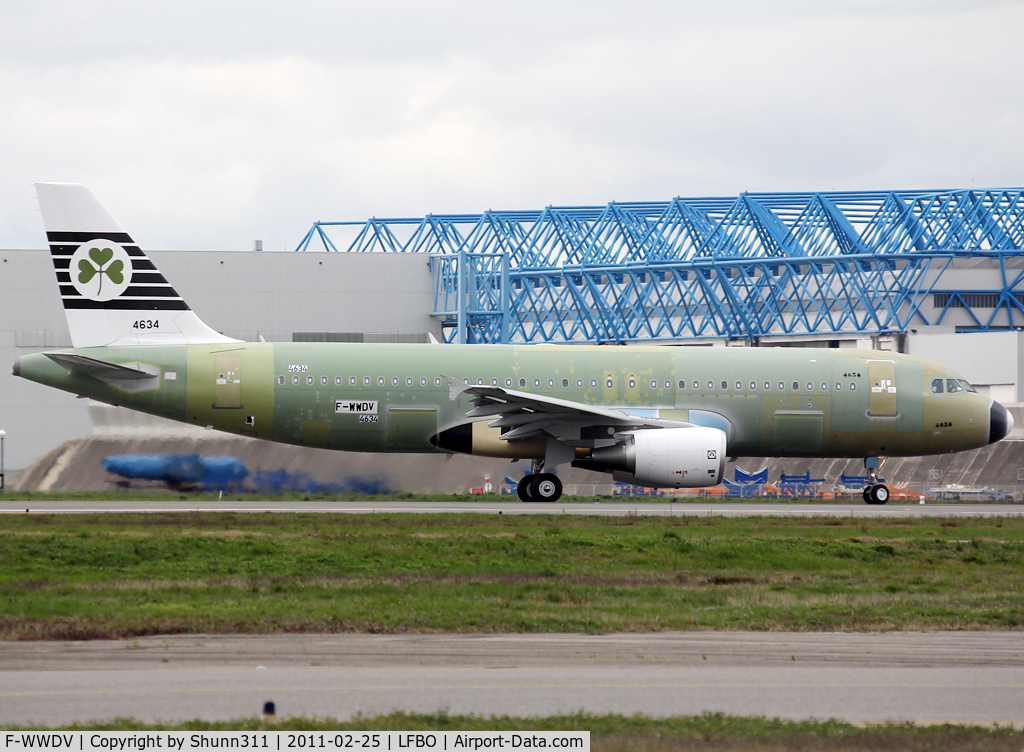 F-WWDV, 2011 Airbus A320-214 C/N 4634, C/n 4634 - For Aer Lingus as Retro Jet c/s...