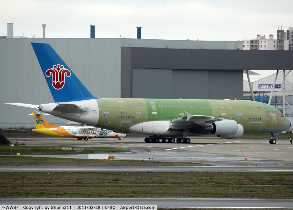 F-WWSF, 2011 Airbus A380-841 C/N 031, C/n 0031 - First for China Southern Airlines...