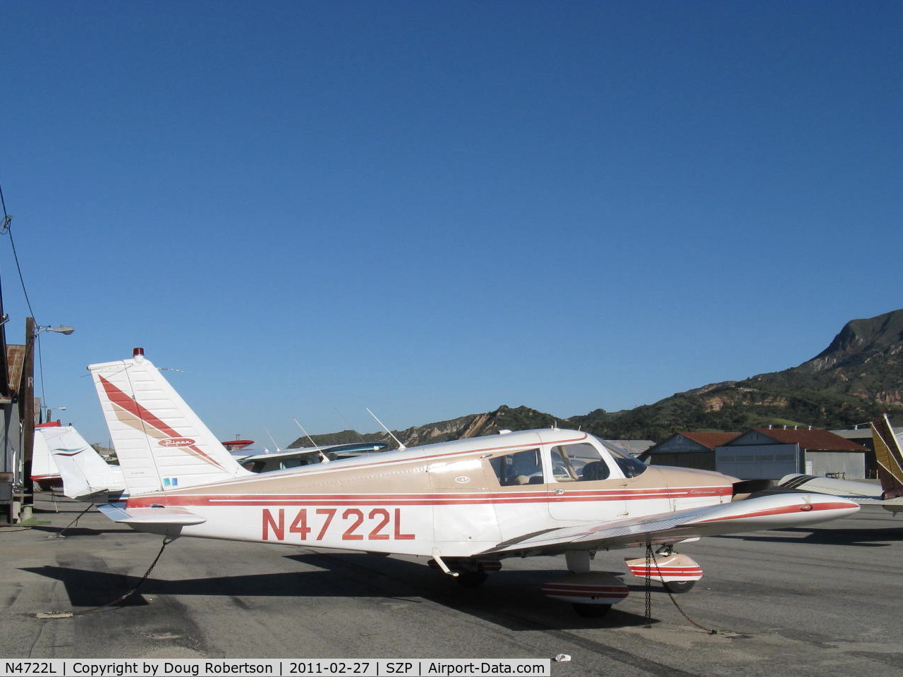 N4722L, 1967 Piper PA-28-180 C/N 28-4044, 1967 Piper PA-28-180 CHEROKEE, Lycoming O&VO-360 180 Hp