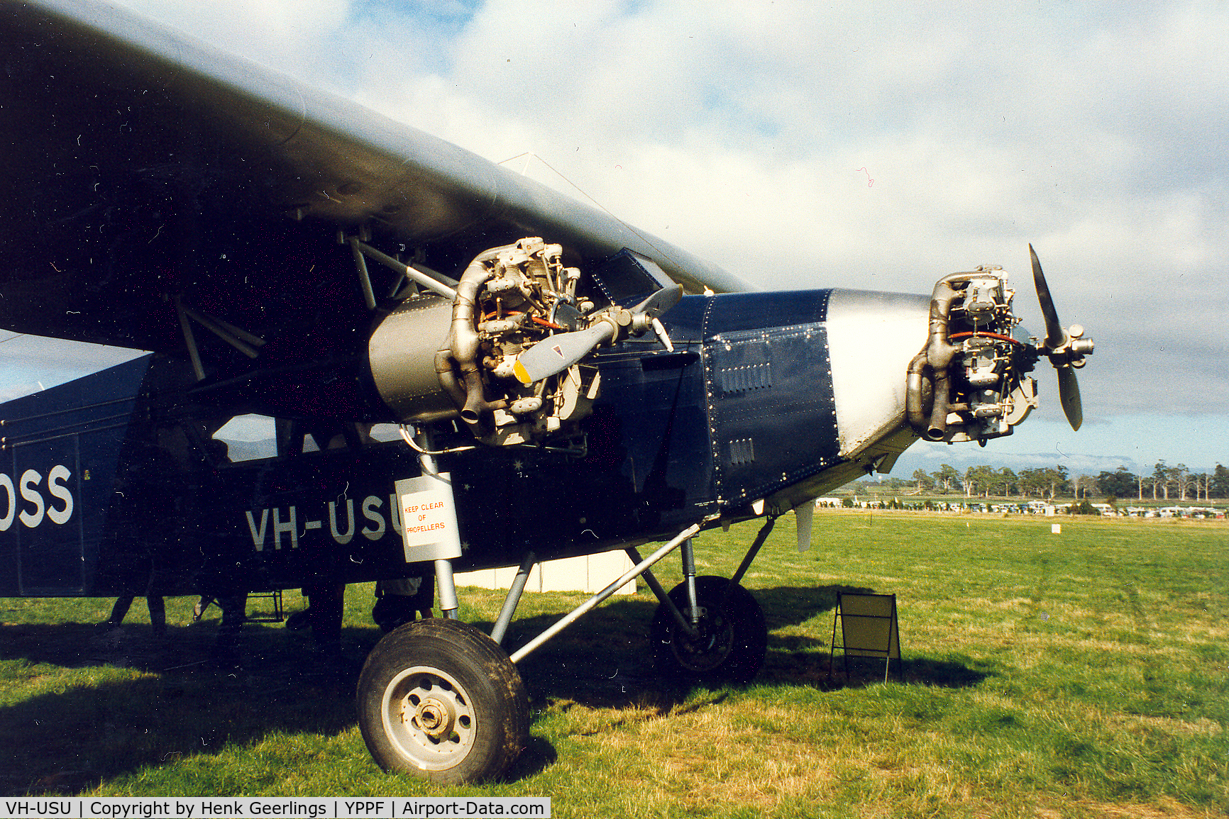 VH-USU, 1987 Fokker F.VIIb/3m Replica C/N SCA-28, Fokker F,VIIB-3M , VH-USU , Southern Cross