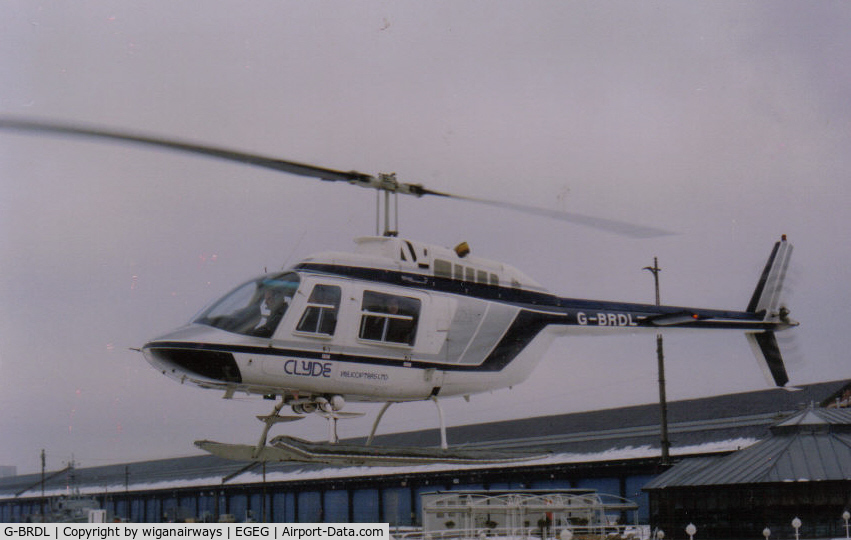 G-BRDL, 1972 Bell 206B JetRanger II C/N 771, G-BRDL with Clyde Helicopters in first paint scheme
