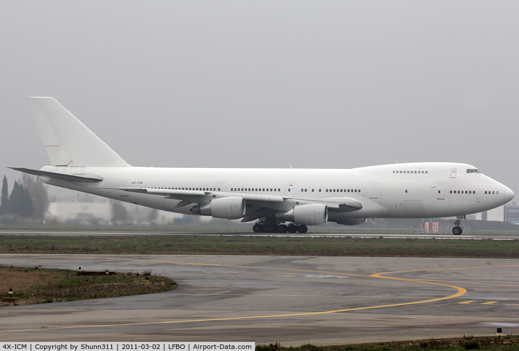 4X-ICM, 1980 Boeing 747-271C C/N 21965, Ready for take off rwy 32R...