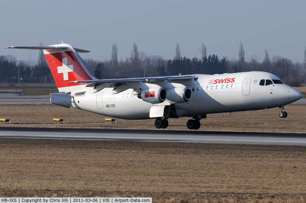 HB-IXS, 1995 British Aerospace Avro 146-RJ100 C/N E3280, Swiss
