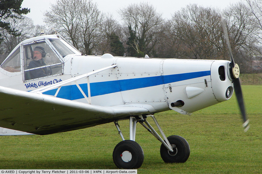 G-AXED, 1965 Piper PA-25-235 Pawnee C/N 25-3586, Ex Finnish (OH-PIM) 1965 Piper PIPER PA-25-235, c/n: 25-3586 is the Tug for (Pocklington) Wolds Gliding Club