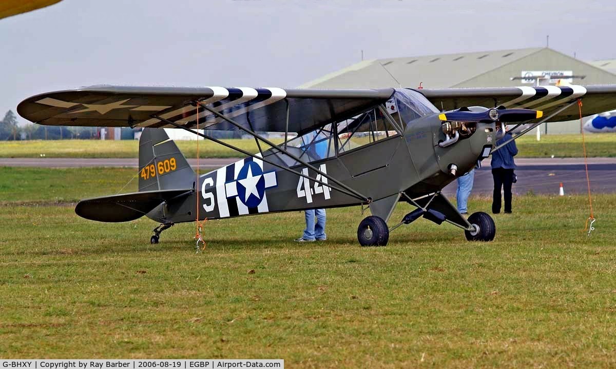 G-BHXY, 1944 Piper L-4H Grasshopper (J3C-65D) C/N 11905, Piper J-3C-65 Cub [11905] Kemble~G 19/08/2006.