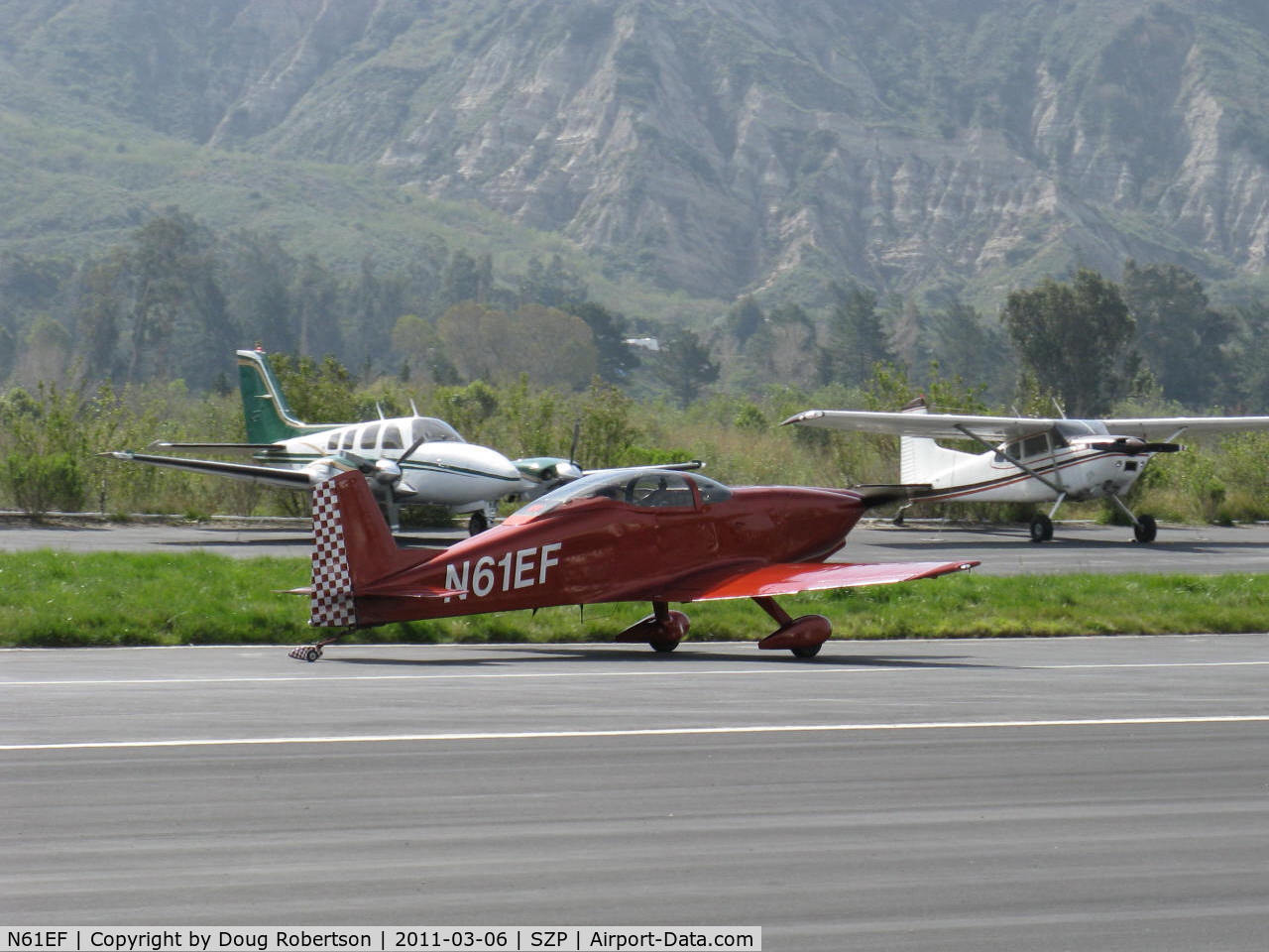 N61EF, 1989 Bushby Mustang II C/N M-II-1019, 1989 Forisch BUSHBY M-II MUSTANG II, Lycoming O-320 160 HP, landing roll Rwy 22