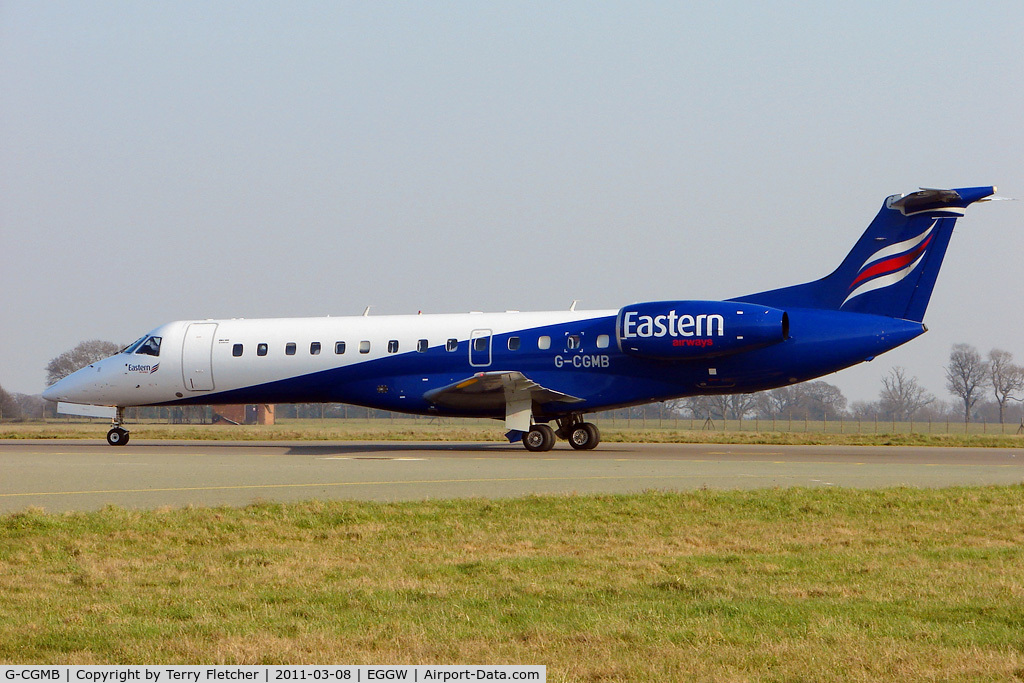 G-CGMB, 2000 Embraer ERJ-135ER (EMB-135ER) C/N 145189, 2000 Embraer ERJ-135/ER, c/n: 145189 now in full Eastern Airways colours