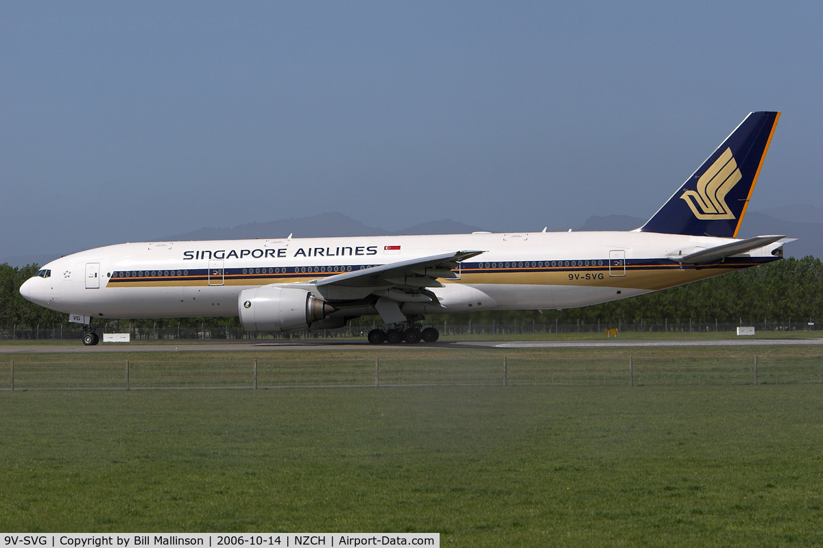 9V-SVG, 2002 Boeing 777-212/ER C/N 30872, ready on 02 as SQ298 to SIN