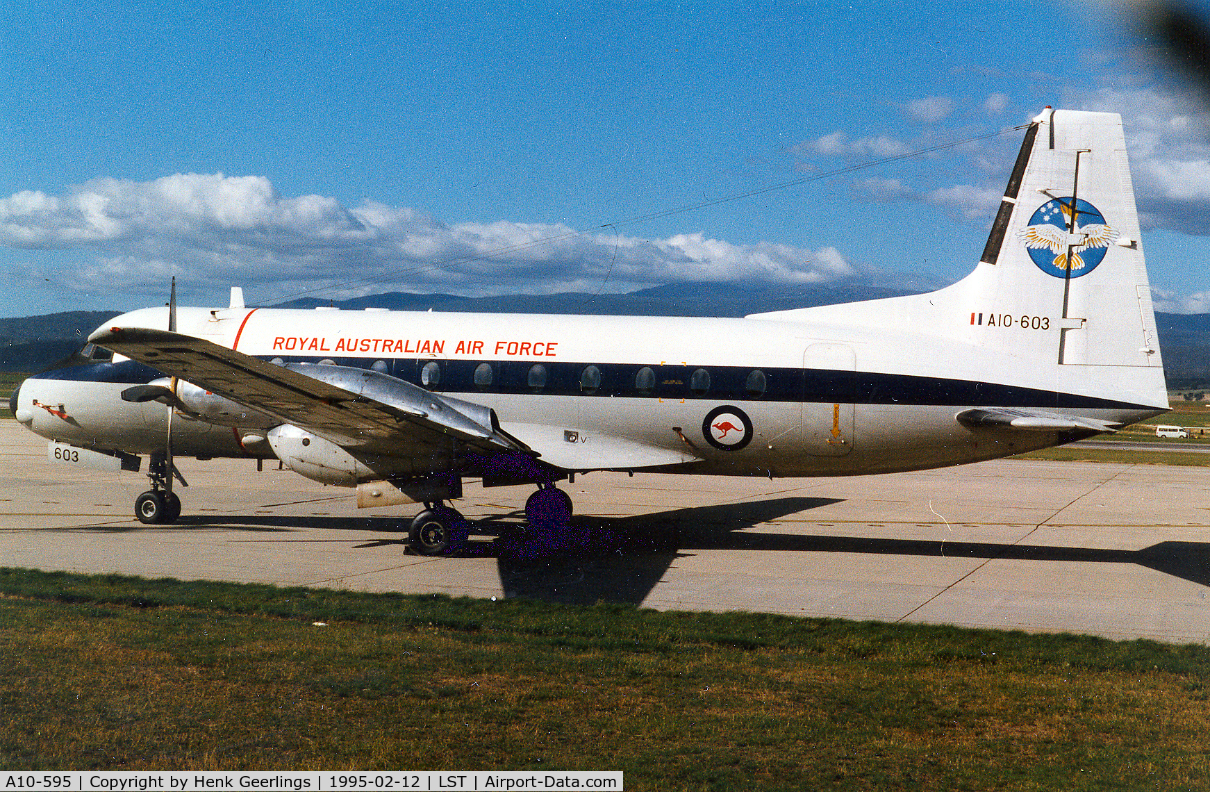 A10-595, 1967 Hawker Siddeley HS.748 Series 2 C/N 1595, Royal Australian Air Force - Tasmania