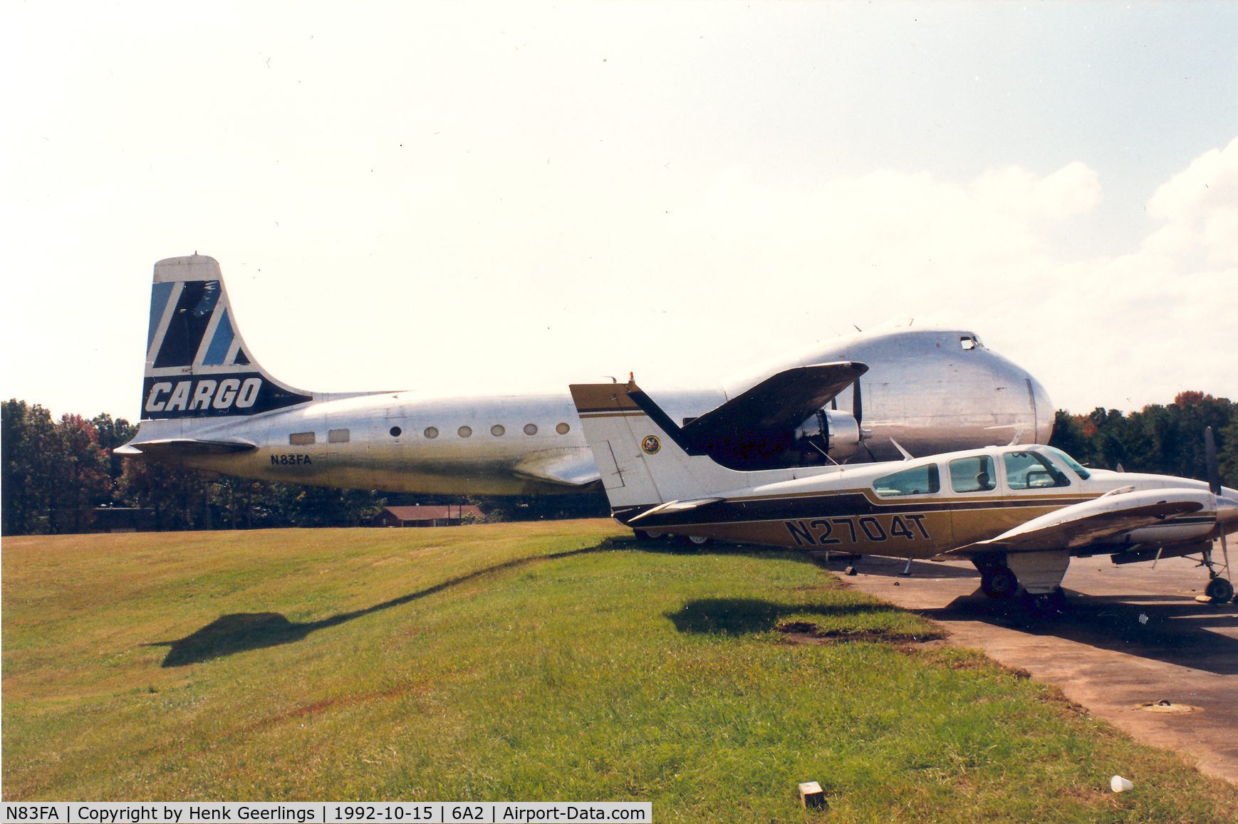 N83FA, Aviation Traders ATL-98 Carvair C/N 10365, Carvair at Griffin-Spalding Airport GA.