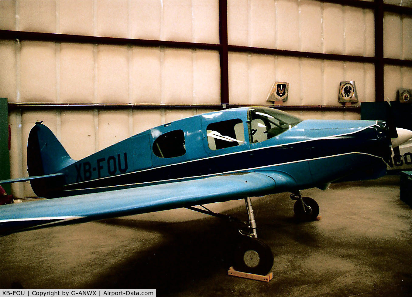 XB-FOU, Bellanca 14-13-2 Cruisair Senior C/N 1551, Bellanca Cruisair Senior at the Pima Aerospace Museum, Tucson, AZ in 1998.