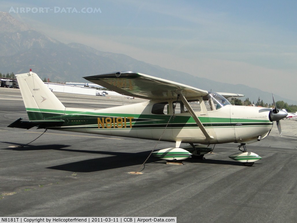 N8181T, 1961 Cessna 175B Skylark C/N 17556881, Parked in transient parking