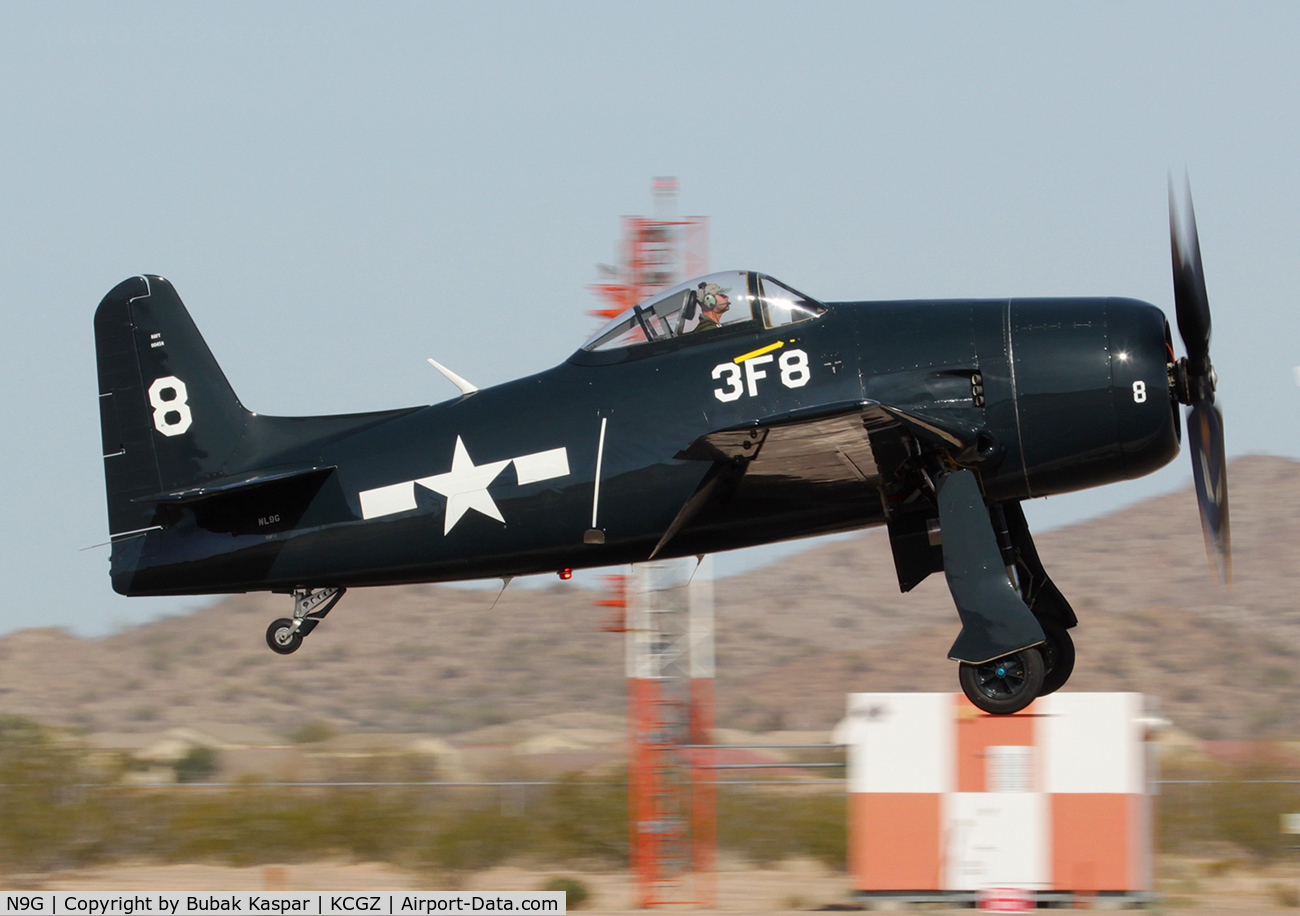 N9G, Grumman F8F-1 Bearcat C/N D.18, Cactus Fly In