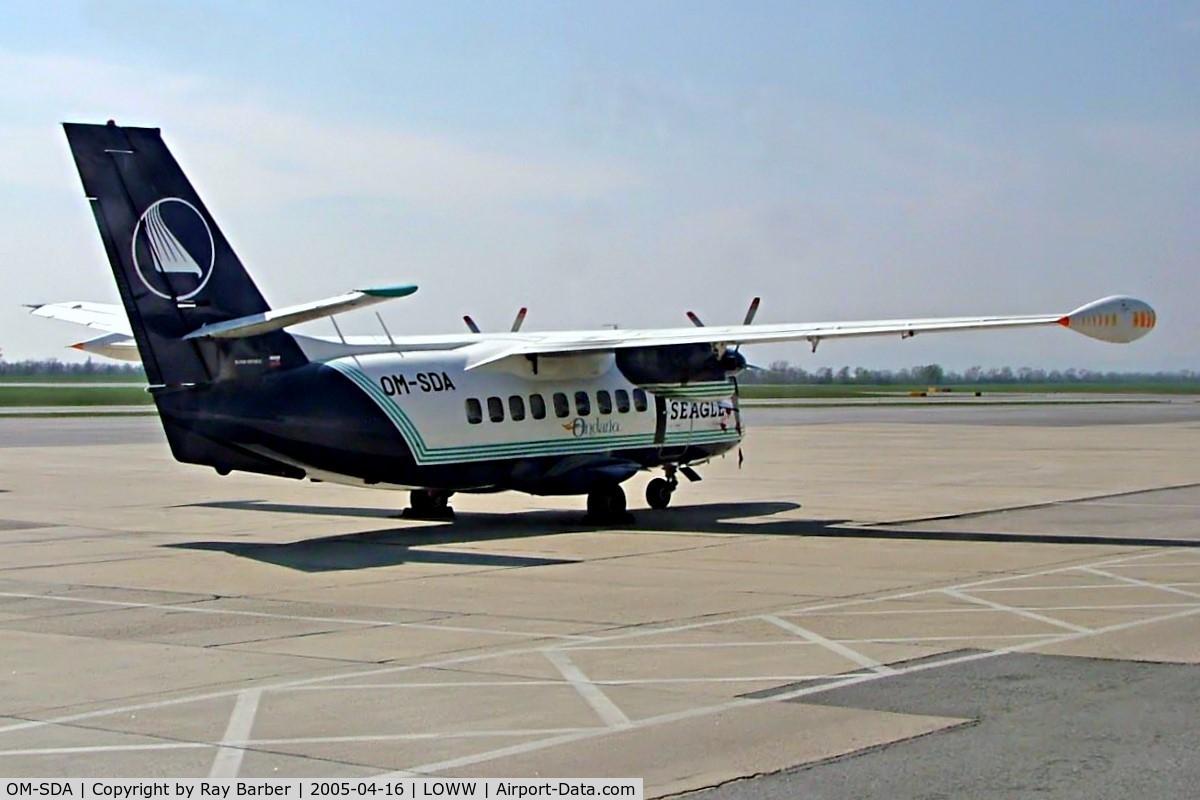 OM-SDA, 1987 Let L-410UVP-E Turbolet C/N 872006, LET L-410 UVP-E [872006] (Seagle Air) Vienna~OE 16/04/2005.