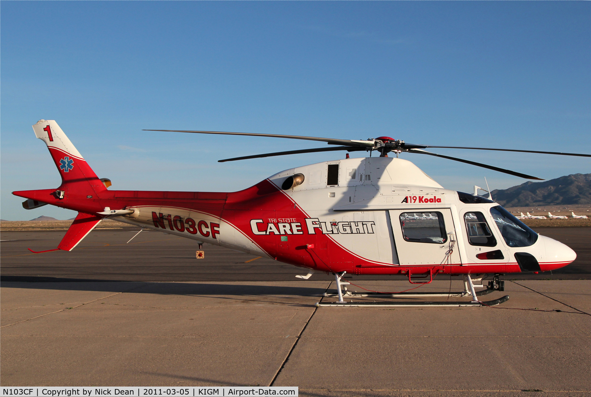 N103CF, 2001 Agusta A-119 C/N 14021, KIGM