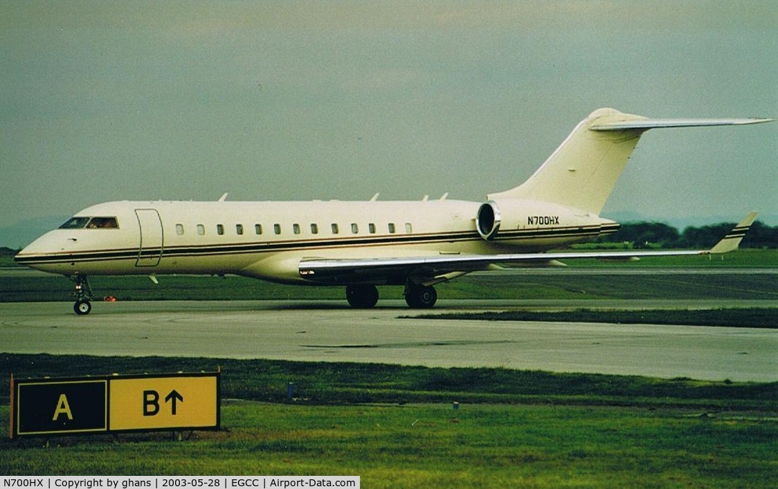 N700HX, 1999 Bombardier BD-700-1A10 Global Express C/N 9005, Championsleage Finals at Manchester
