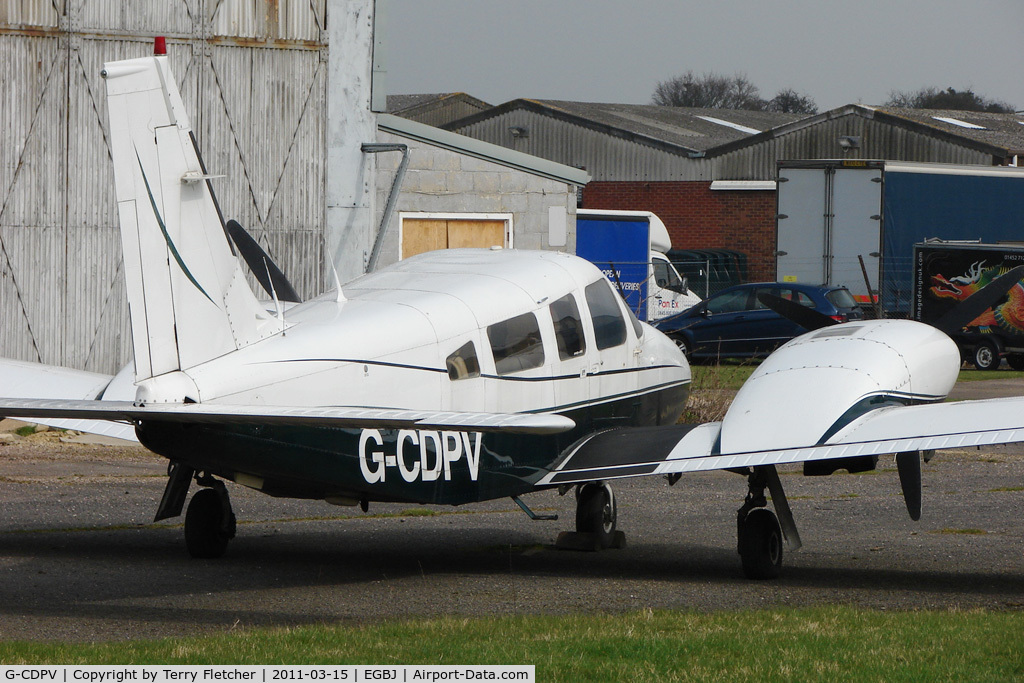 G-CDPV, 1980 Piper PA-34-200T Seneca II C/N 34-8070086, 1980 Piper PIPER PA-34-200T, c/n: 34-8070086 at Staverton