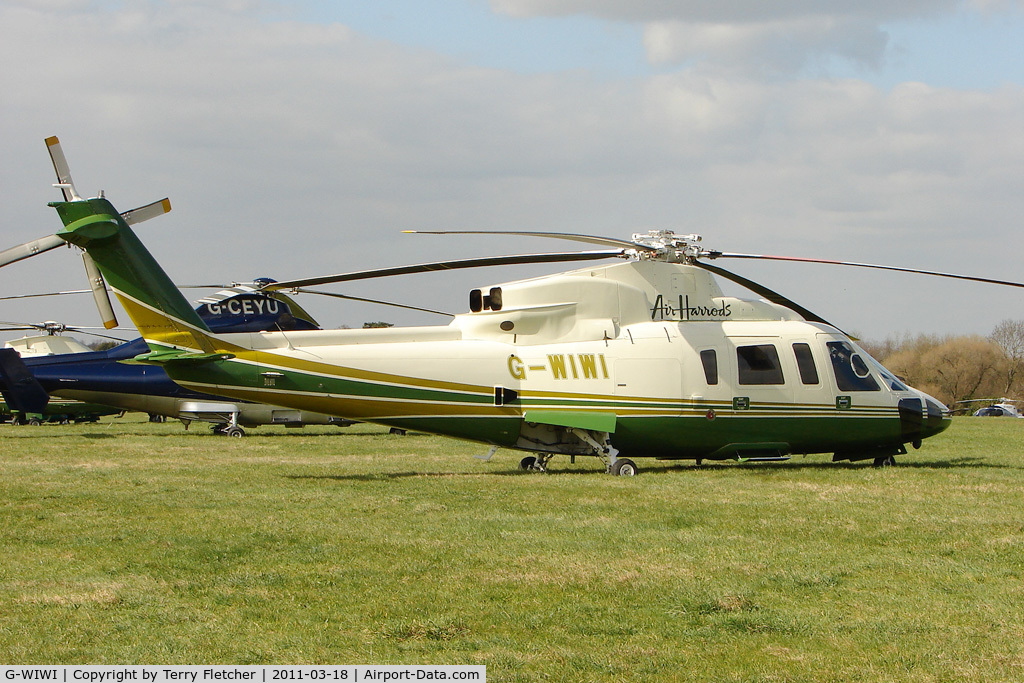 G-WIWI, 2007 Sikorsky S-76C C/N 760684, A visitor to Cheltenham Racecourse on 2011 Gold Cup Day