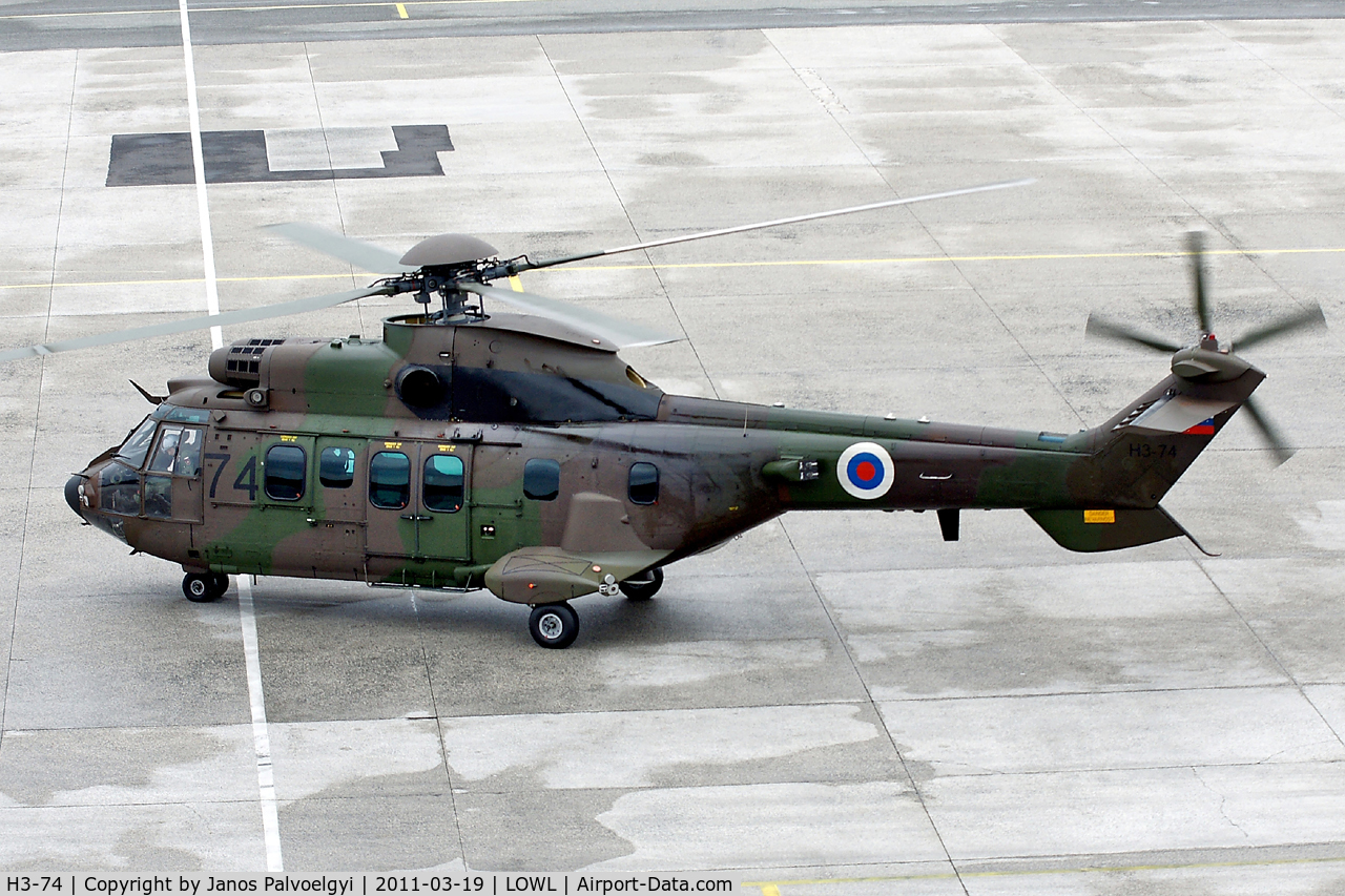 H3-74, Eurocopter AS-532AL Cougar C/N 2598, Slovenian Army  Eurocopter AS532 Cougar, fuelstop in LOWL/LNZ
