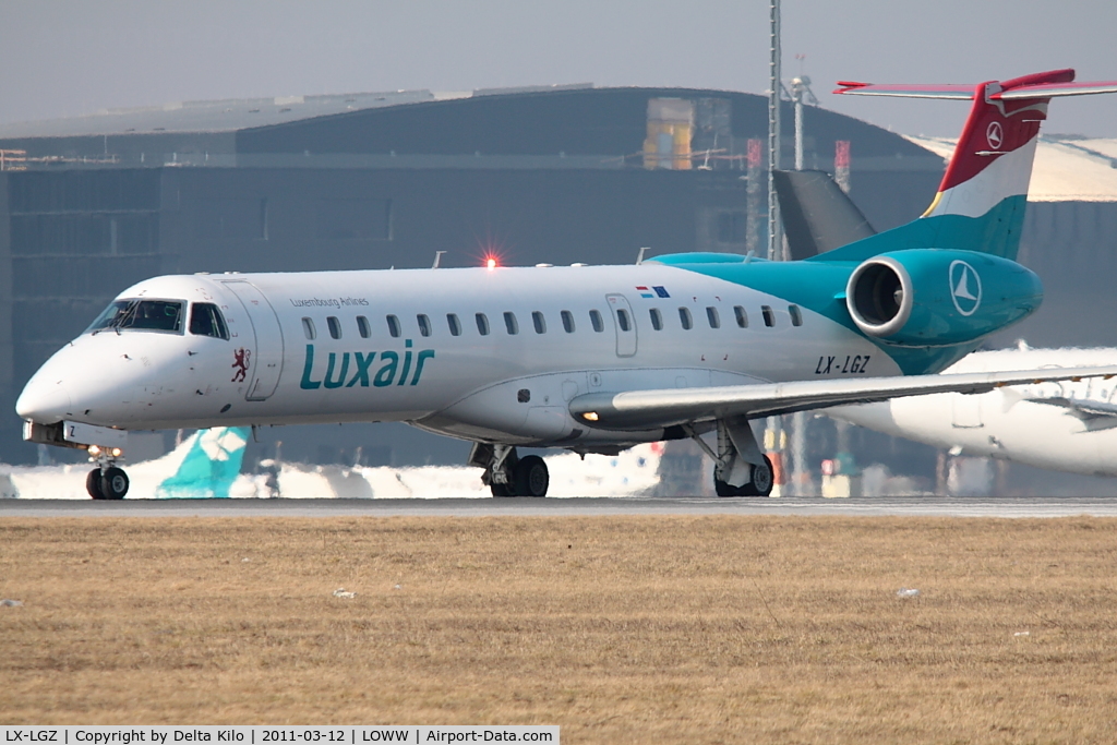 LX-LGZ, 2000 Embraer EMB-145LU (ERJ-145LU) C/N 145258, LGL [LG] Luxair
