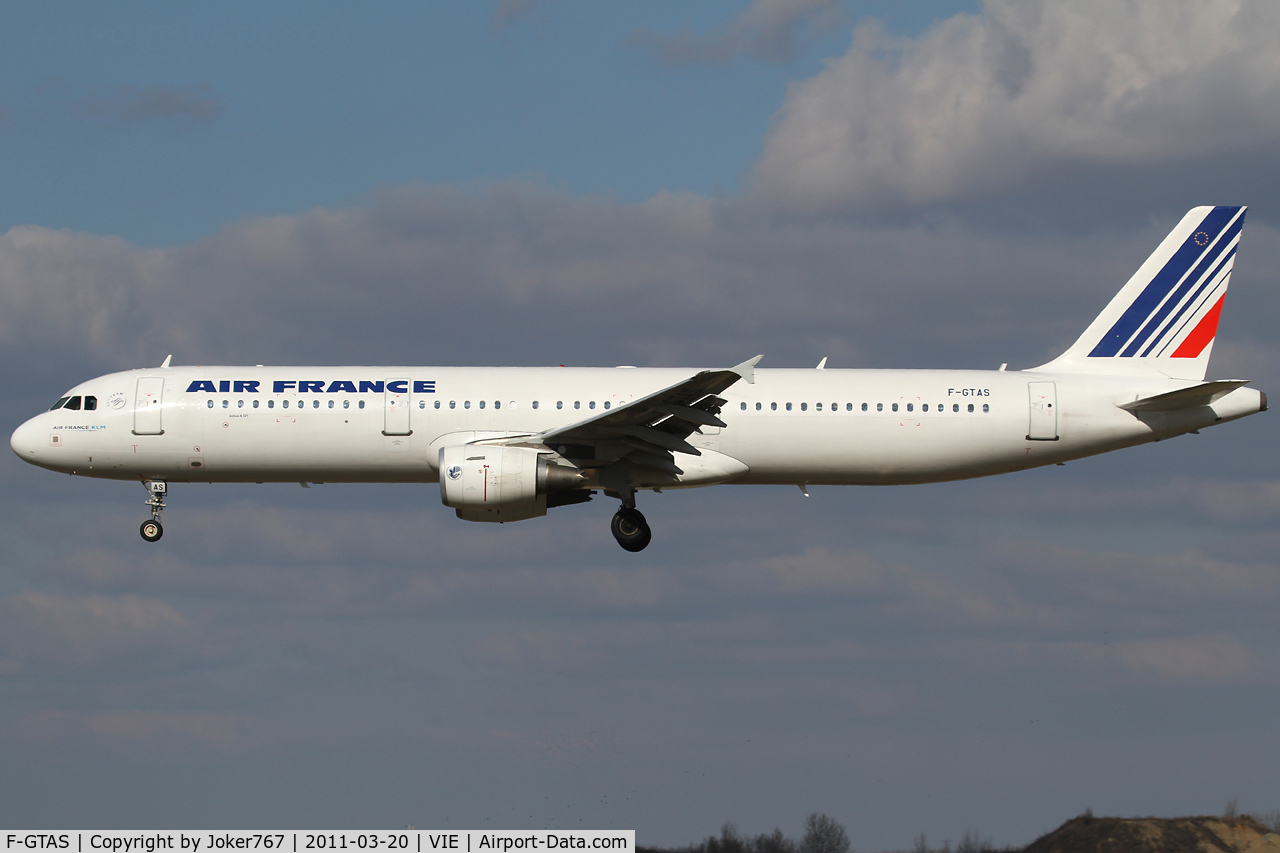 F-GTAS, 2008 Airbus A321-212 C/N 3419, Air France