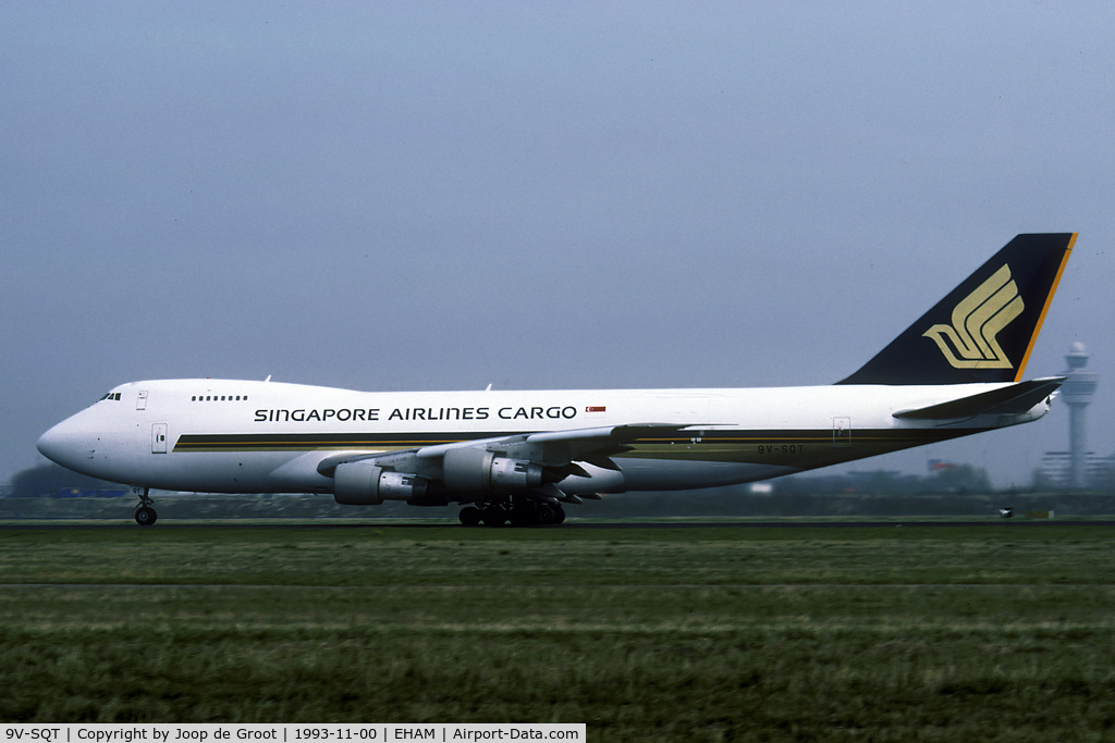 9V-SQT, Boeing 747-245F C/N 22150, departure 18L