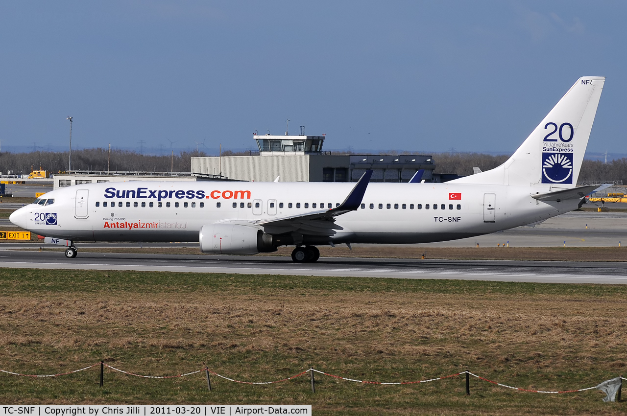 TC-SNF, 2008 Boeing 737-8HC C/N 36529, SunExpress