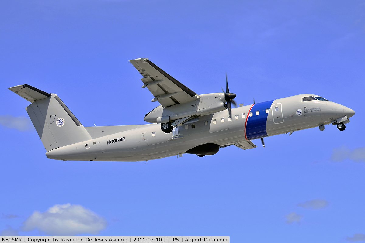 N806MR, Bombardier DHC-8-300 Dash 8 C/N 662, Take-Off Runway 12 at Mercedita's Airport