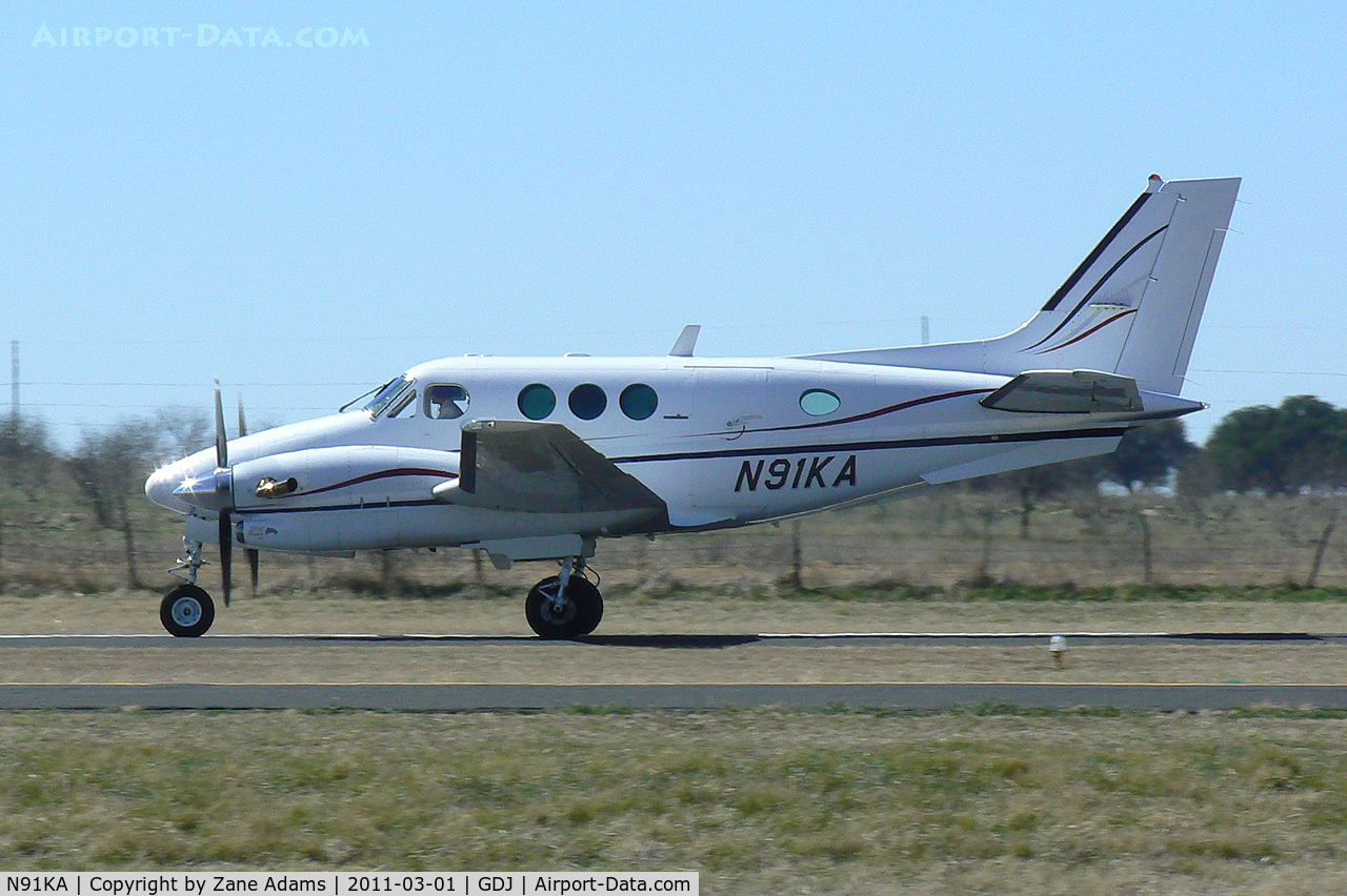 N91KA, Beech C90 King Air C/N LJ-1232, At Granbury Municpal