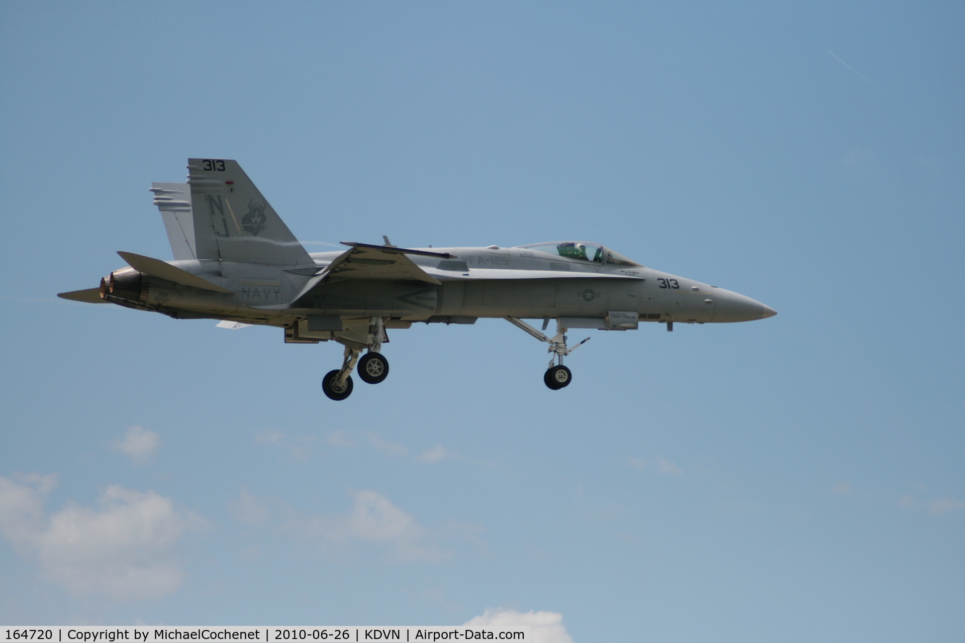 164720, McDonnell Douglas F/A-18C Hornet C/N 1168/C322, Quad City Air Show