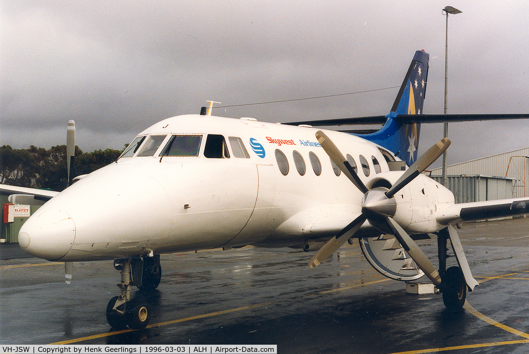VH-JSW, 1983 British Aerospace BAe-3102 Jetstream 31 C/N 620, Skywest Airlines