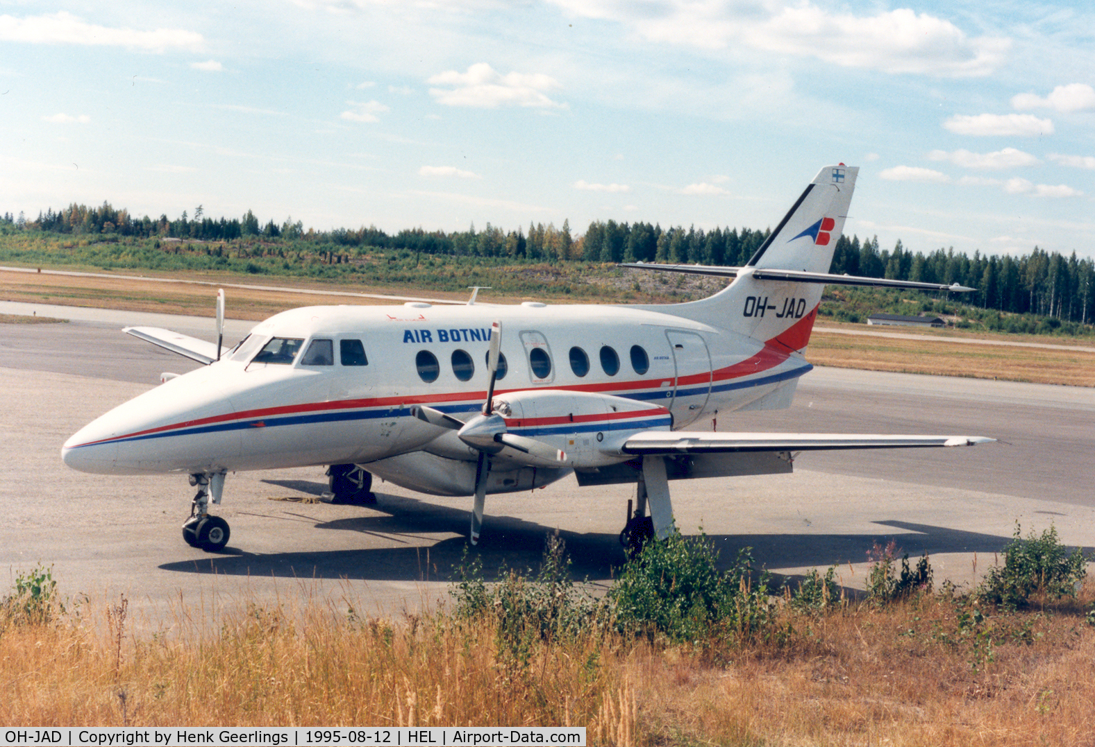 OH-JAD, 1988 British Aerospace BAe-3201 Jetstream 32 C/N 836, Air Botnia