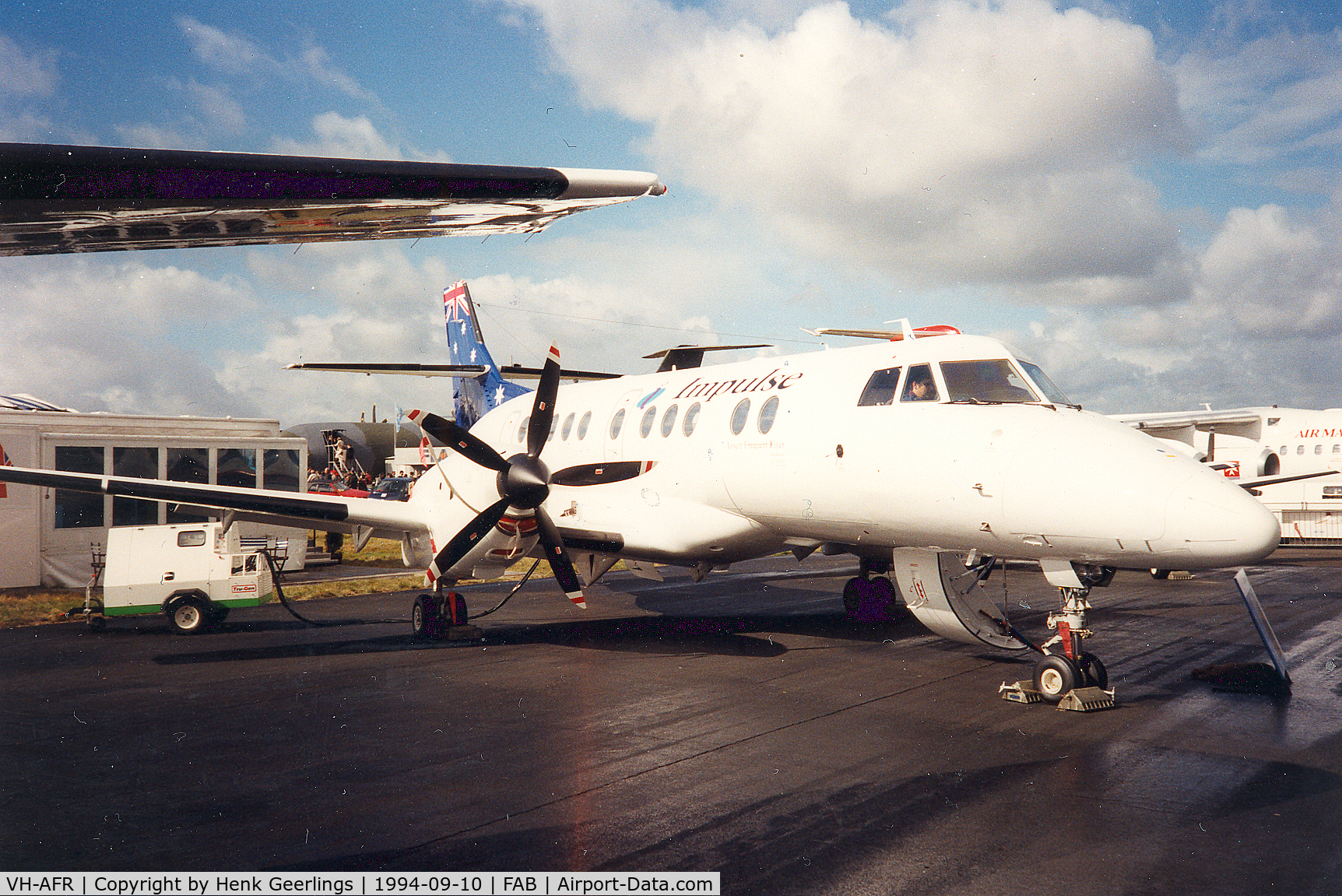 VH-AFR, 1994 British Aerospace Jetstream 41 C/N 41036, Impulse Airlines ; Farnborough Air Show 1994