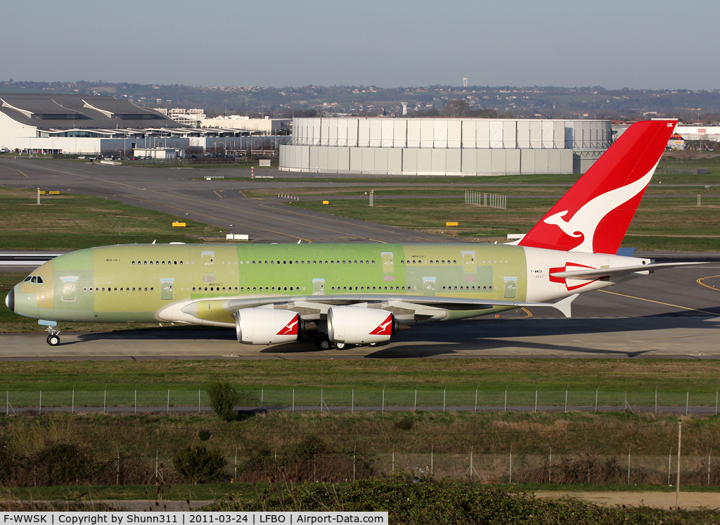 F-WWSK, 2011 Airbus A380-842 C/N 063, C/n 0063 - For Qantas
