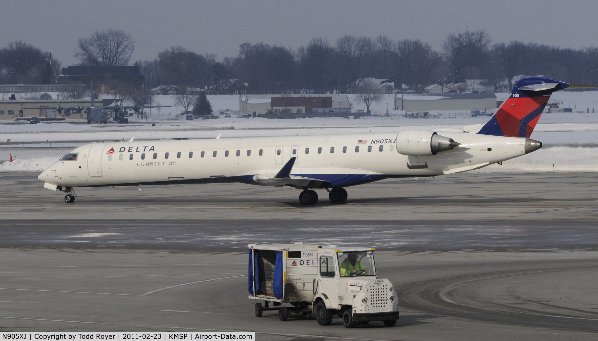 N905XJ, 2007 Bombardier CRJ-900 (CL-600-2D24) C/N 15137, Delta
