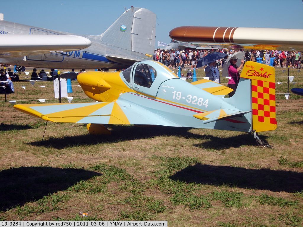 19-3284, 2000 Corby CJ-1 Starlet C/N 51, Corby Starlet on static display at Avalon Air Show 2011