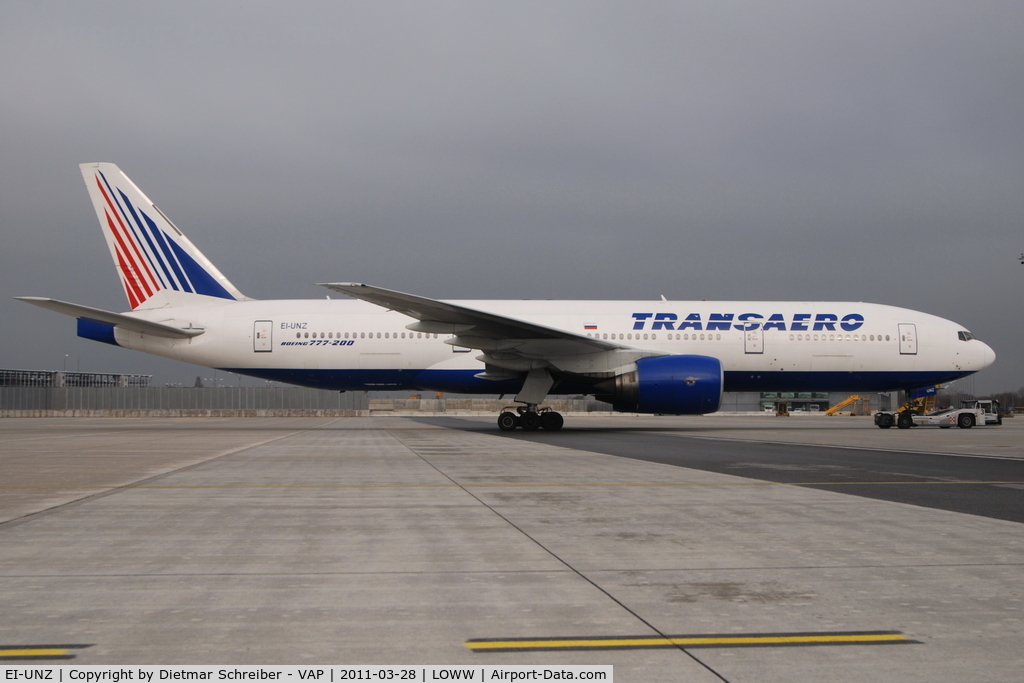 EI-UNZ, 1995 Boeing 777-222 C/N 26925, Transaero Boeing 777-200