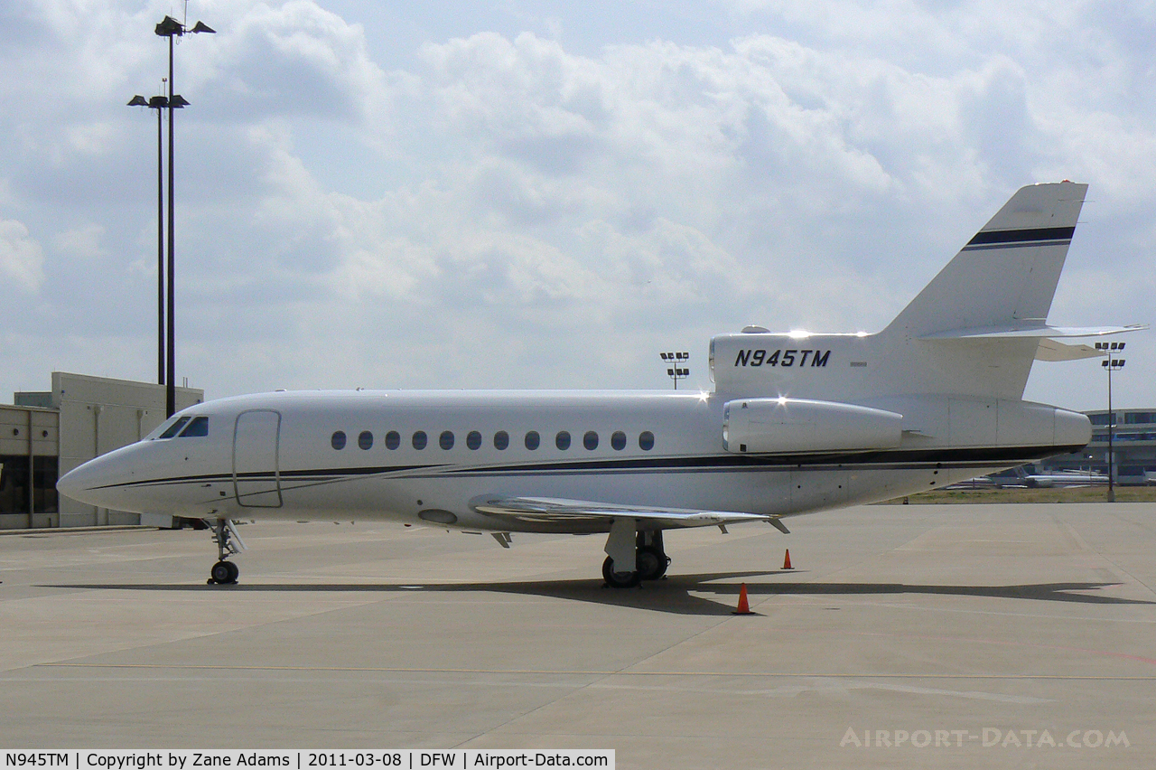 N945TM, 1991 Dassault Falcon 900 C/N 104, At the Corporate Aviation Ramp - DFW Airport