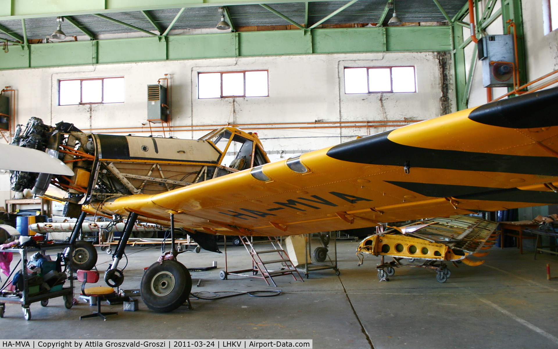 HA-MVA, 1988 PZL-Mielec M-18A Dromader C/N 1Z007-06, Kaposujlak Airport, Hungary