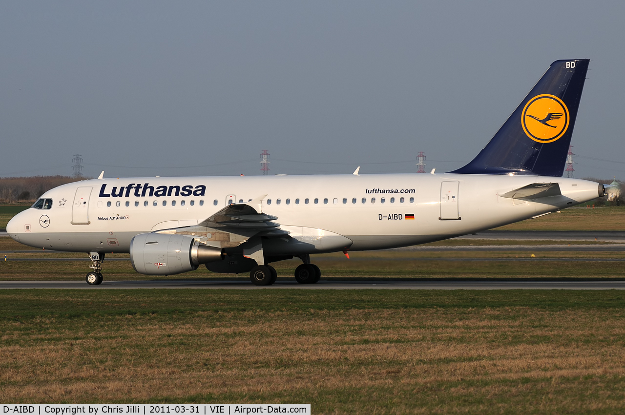 D-AIBD, 2010 Airbus A319-112 C/N 4455, Lufthansa