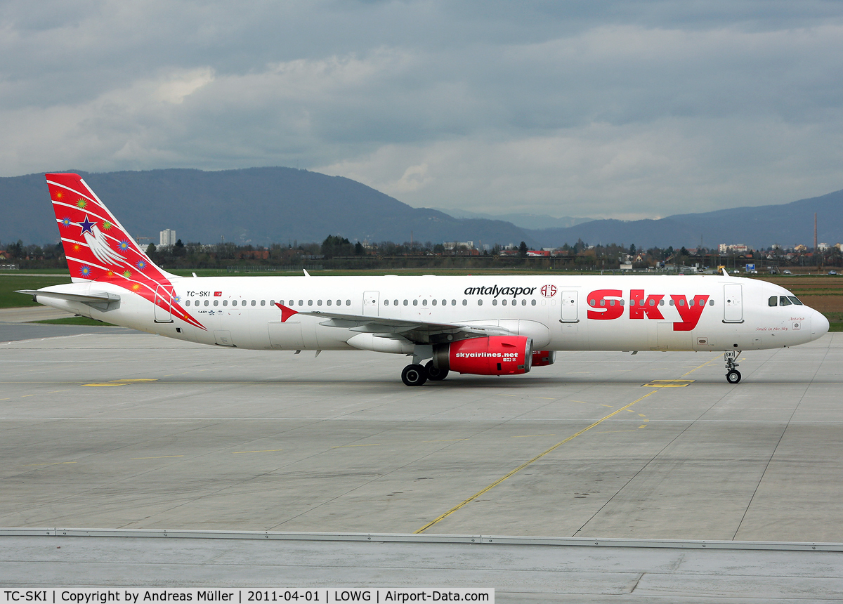 TC-SKI, 1998 Airbus A321-231 C/N 0811, Arrived from Antalya.